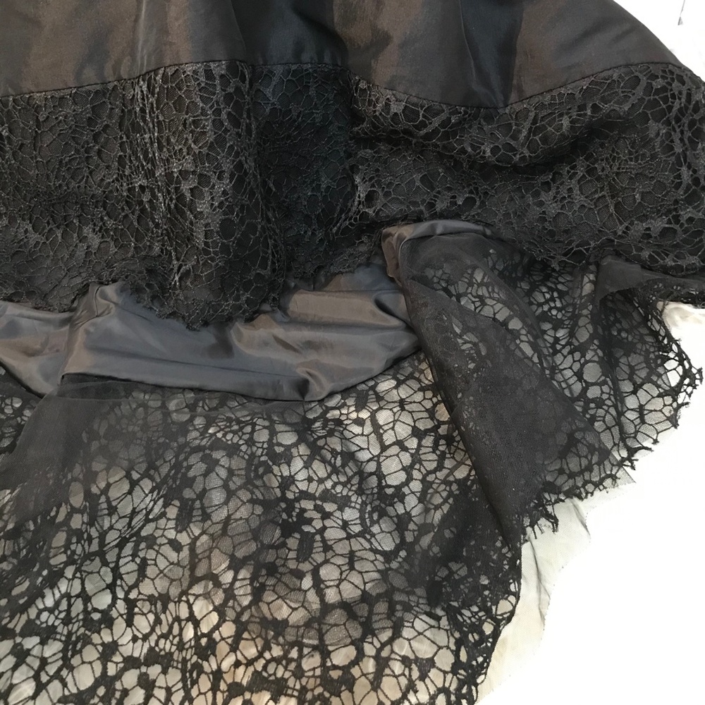 BETSY & ADAM Womens Lace Trim Hi-Low Party Dress - Picture 7 of 7